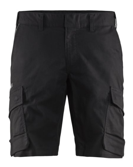 Blåkläder Industrie short met stretch 14461832 Zwart/Donkergrijs