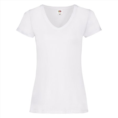 Fruit of the Loom Lady-Fit Valueweight V-neck T