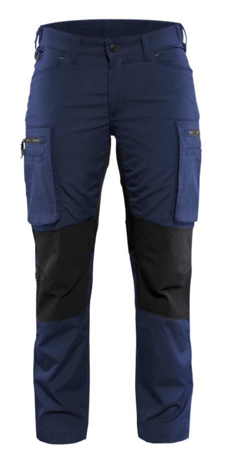 Blåkläder Dames Service werkbroek Stretch 71591845 Marineblauw/Zwart