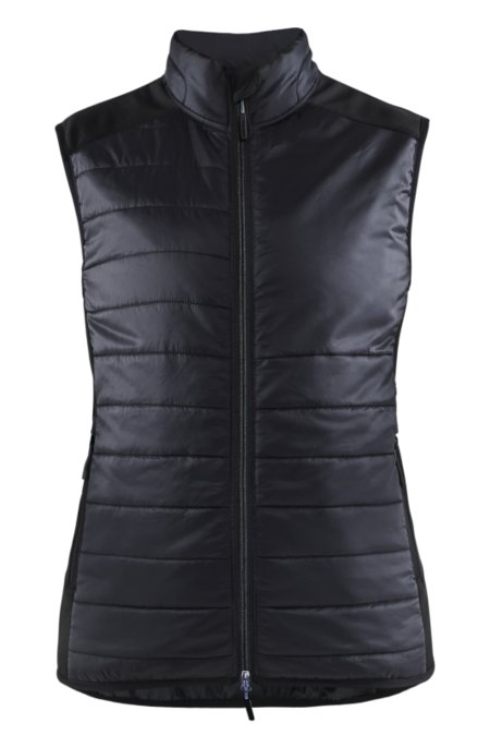 Blåkläder Dames bodywarmer gevoerd 38642030 Zwart/Donkergrijs