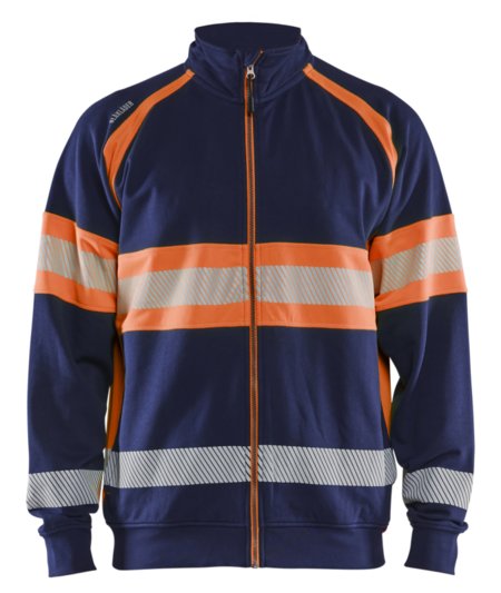 Blåkläder High-Vis sweater 35511158 Marineblauw/Oranje