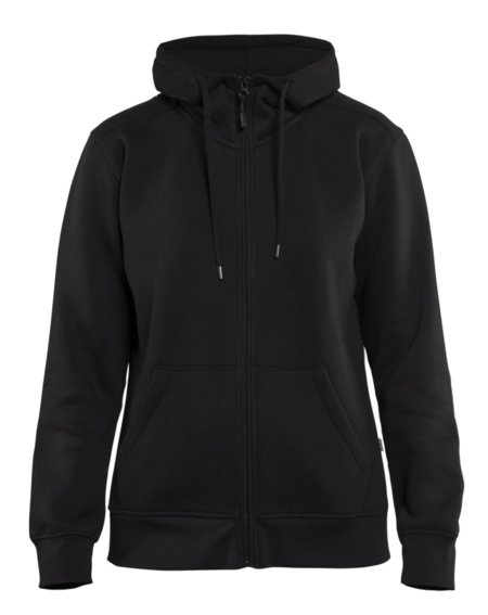 Blåkläder Dames hoodie met rits 33951048 Zwart