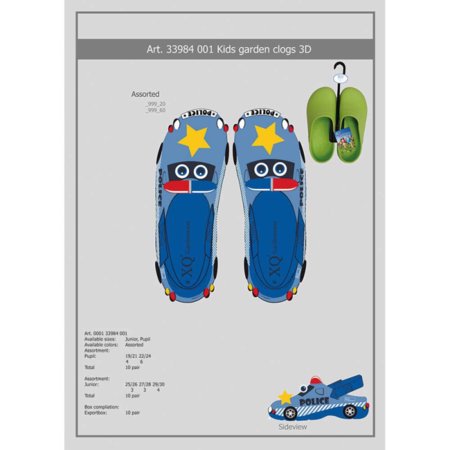 XQ Kids Tuinklompen Politieauto 000133984001 (Verbouwing)