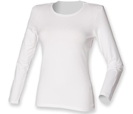 SKINNIFIT WOMEN - LADIES FEEL GOOD LONG SLEEVED STRETCH T