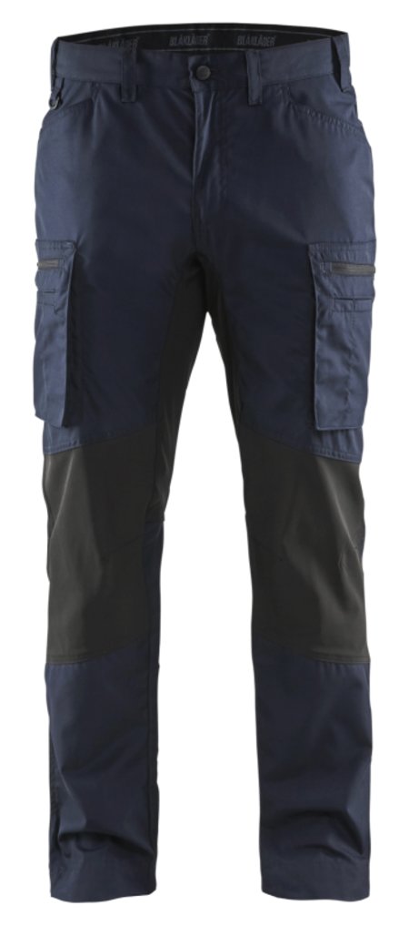 Blåkläder Service werkbroek met stretch 14591845 Donker marineblauw/Zwart