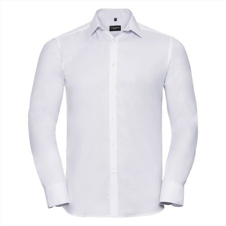 Russell Men LSL Tailored Herringbone Shirt